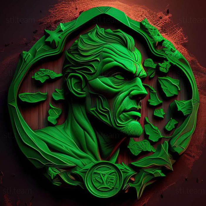 3D model Green Lantern Rise of the Manhunters game (STL)